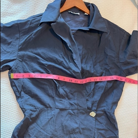 VINCE Collar Wrap Dress Size 10 - Picture 15 of 16